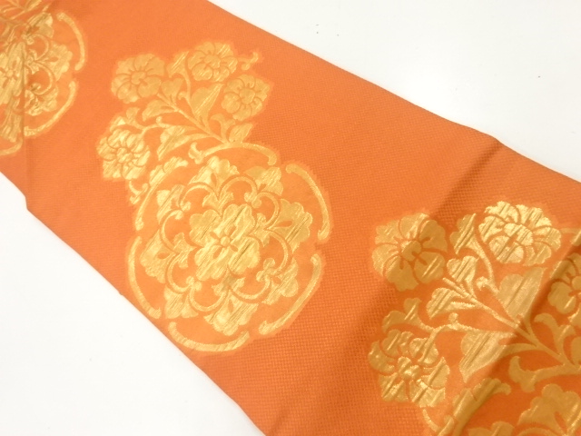 アンティーク　川島織物製　華紋織出し名古屋帯（着用可）